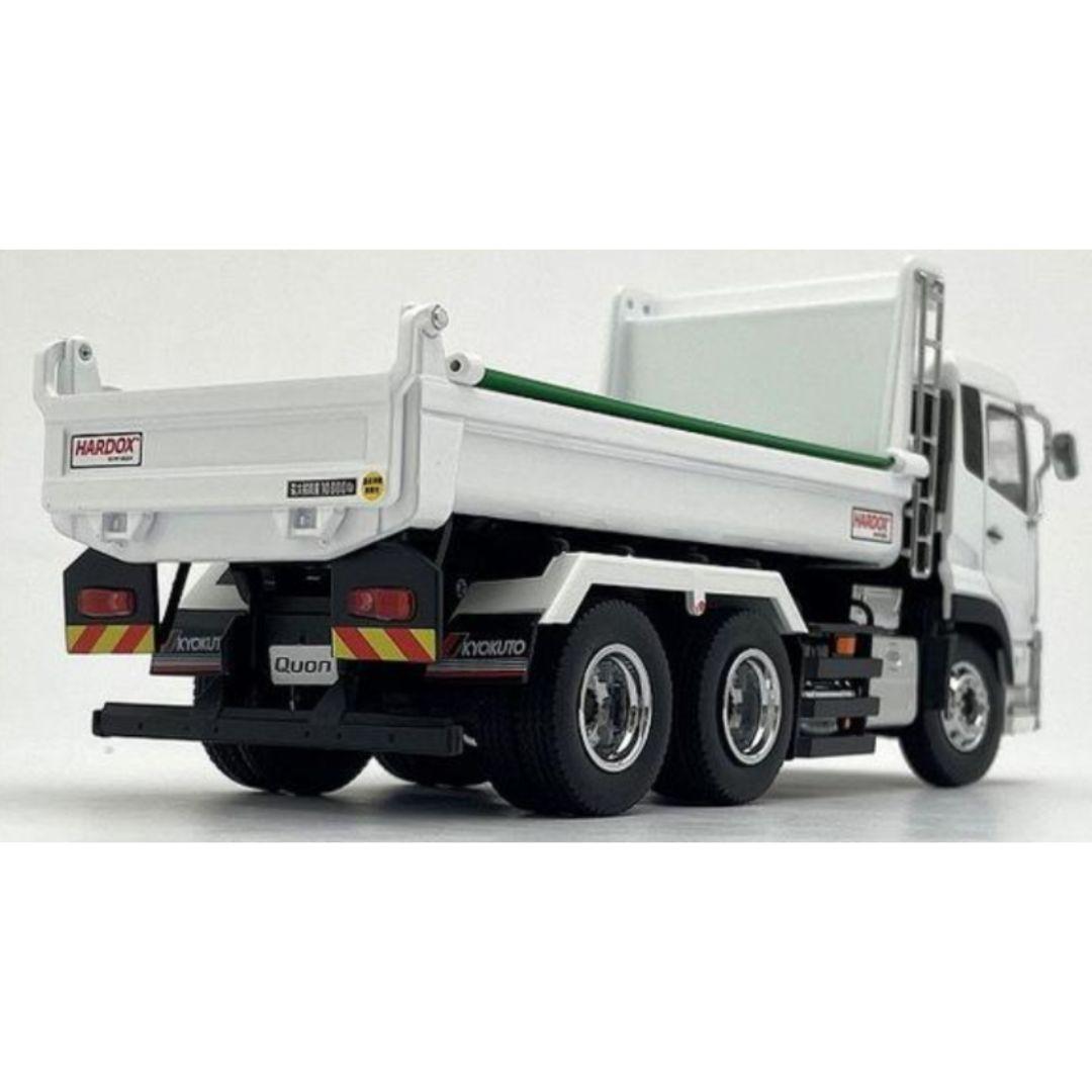 UDTRUCKS QUON KYOKUTOダンプ(ホワイト/ブラックフレーム)