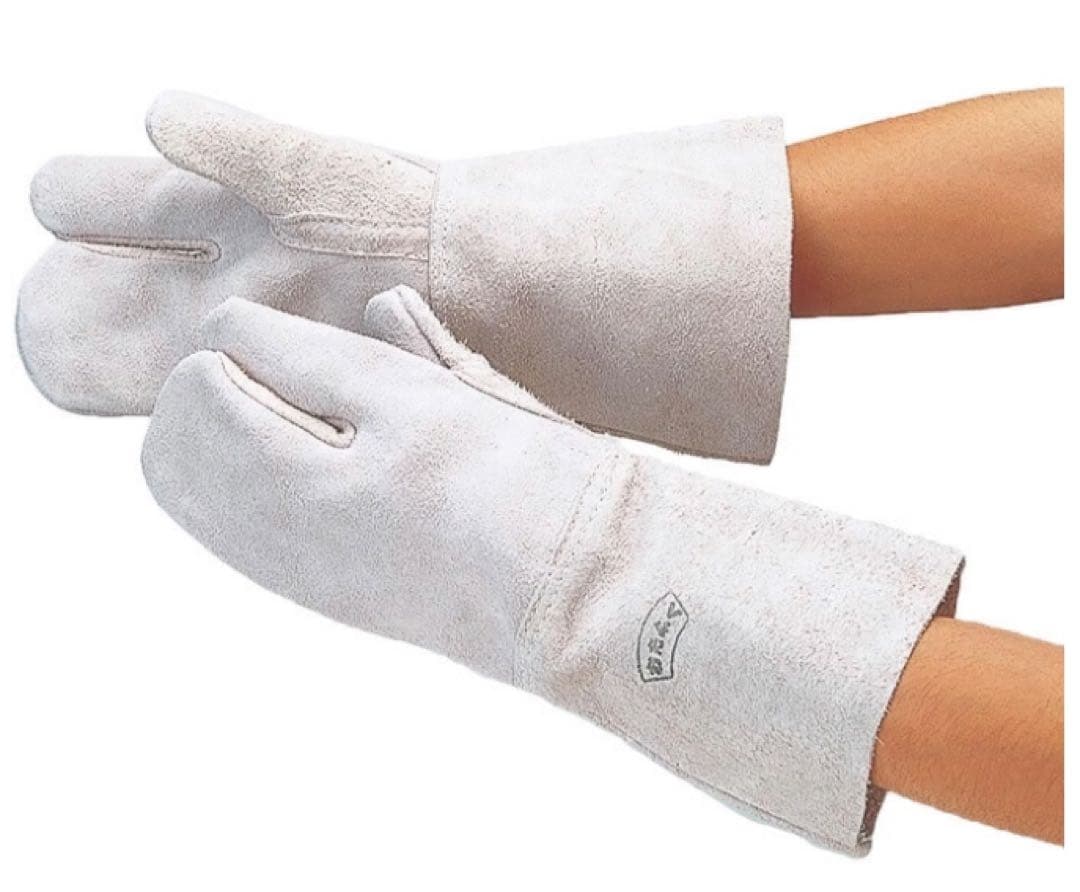 おたふく手袋　No.405 革手溶接床3指手袋　10双セット