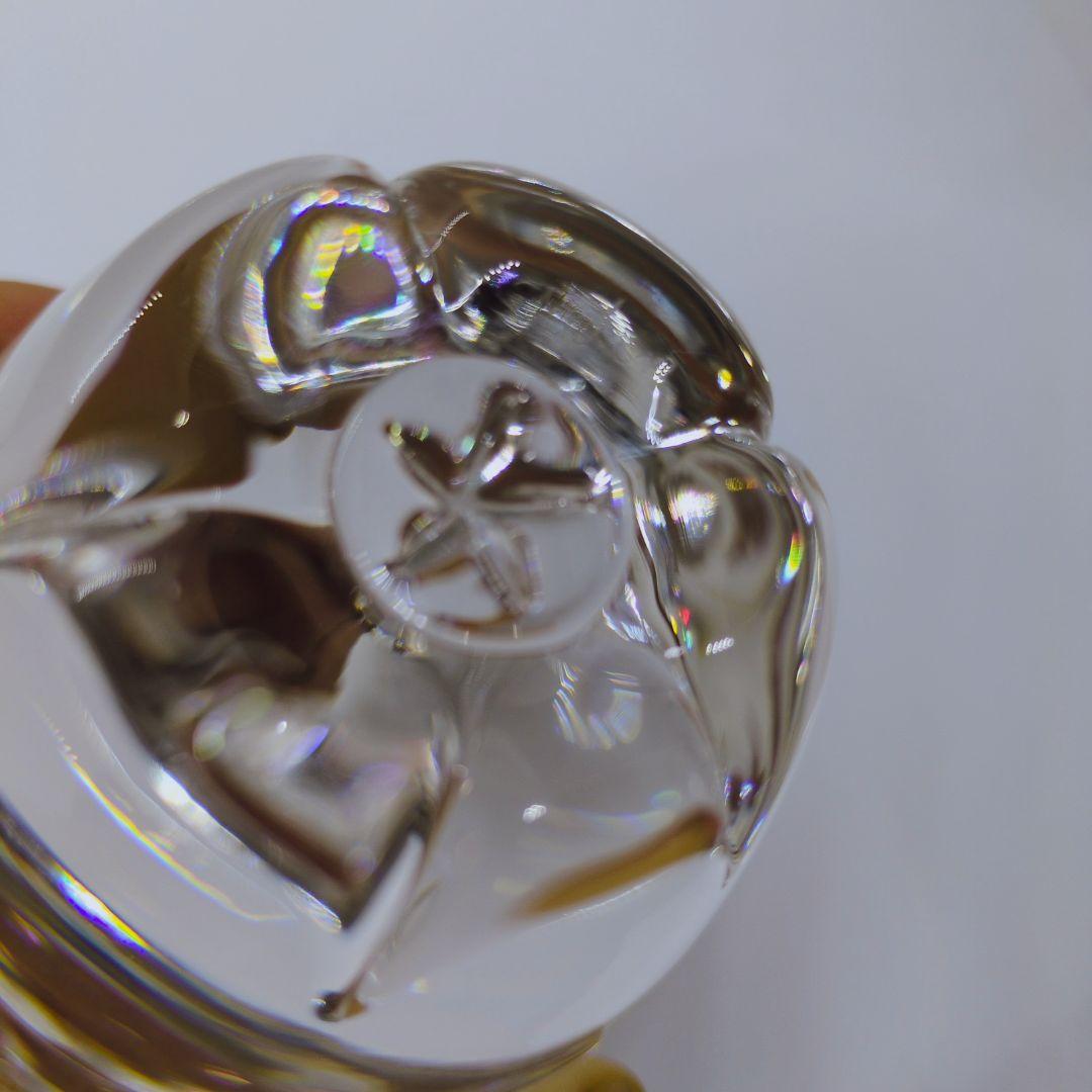 【美品】スチューベン　リンゴ　ガラス　オブジェ　キムタク　クリスタル