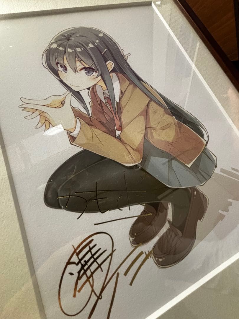 青春アニメーションシリーズ サイン入り複製原画イラスト