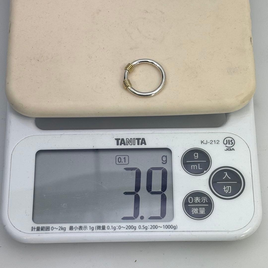 Tiffany & Co. K18 SV バンドウィズ 2ワイヤー リング12号