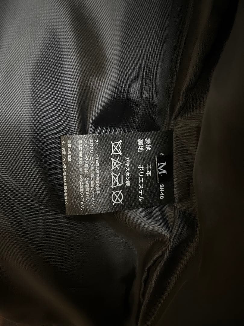 LIUGOO ブラック レザーライダースジャケット