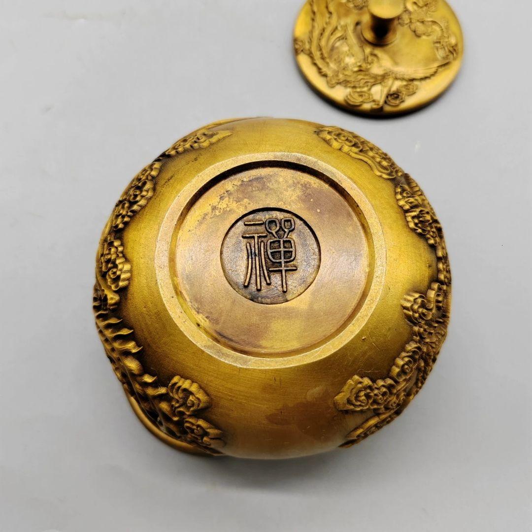 銅製 銅壺 龍鳳茶壺 徳利 手提げ壺茶道具 装飾品 工芸品 置物