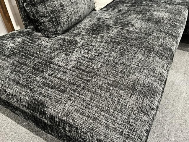 カウチソファ　ファブリック　ブラック　ソファー　大型　新品