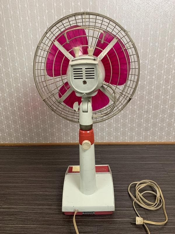 BROTHER ブラザー F30-223 扇風機 ピンク赤レッド 昭和レトロ