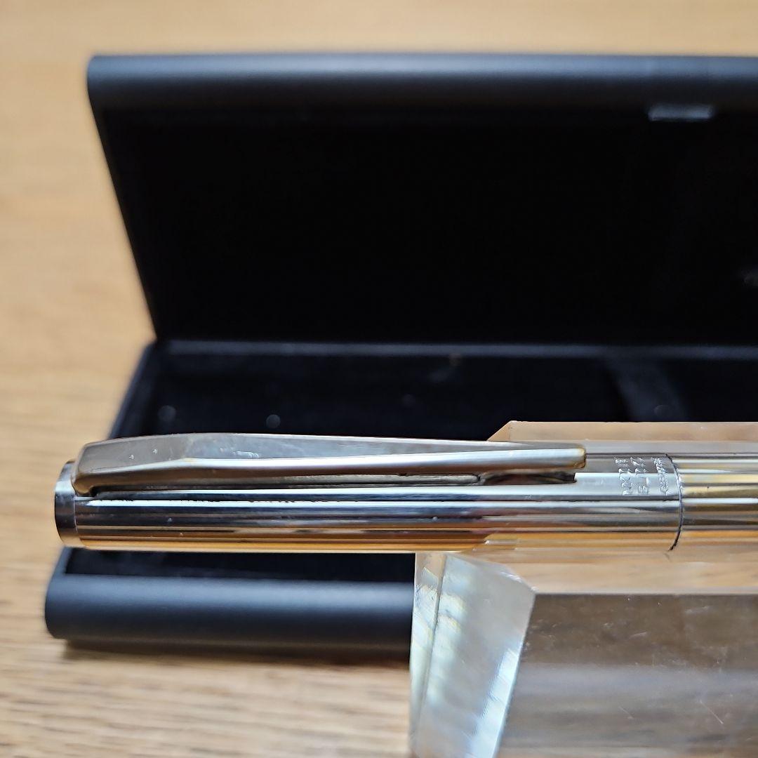 MONTBLANC モンブラン 万年筆 ノブレス プラチナ ストライプカット