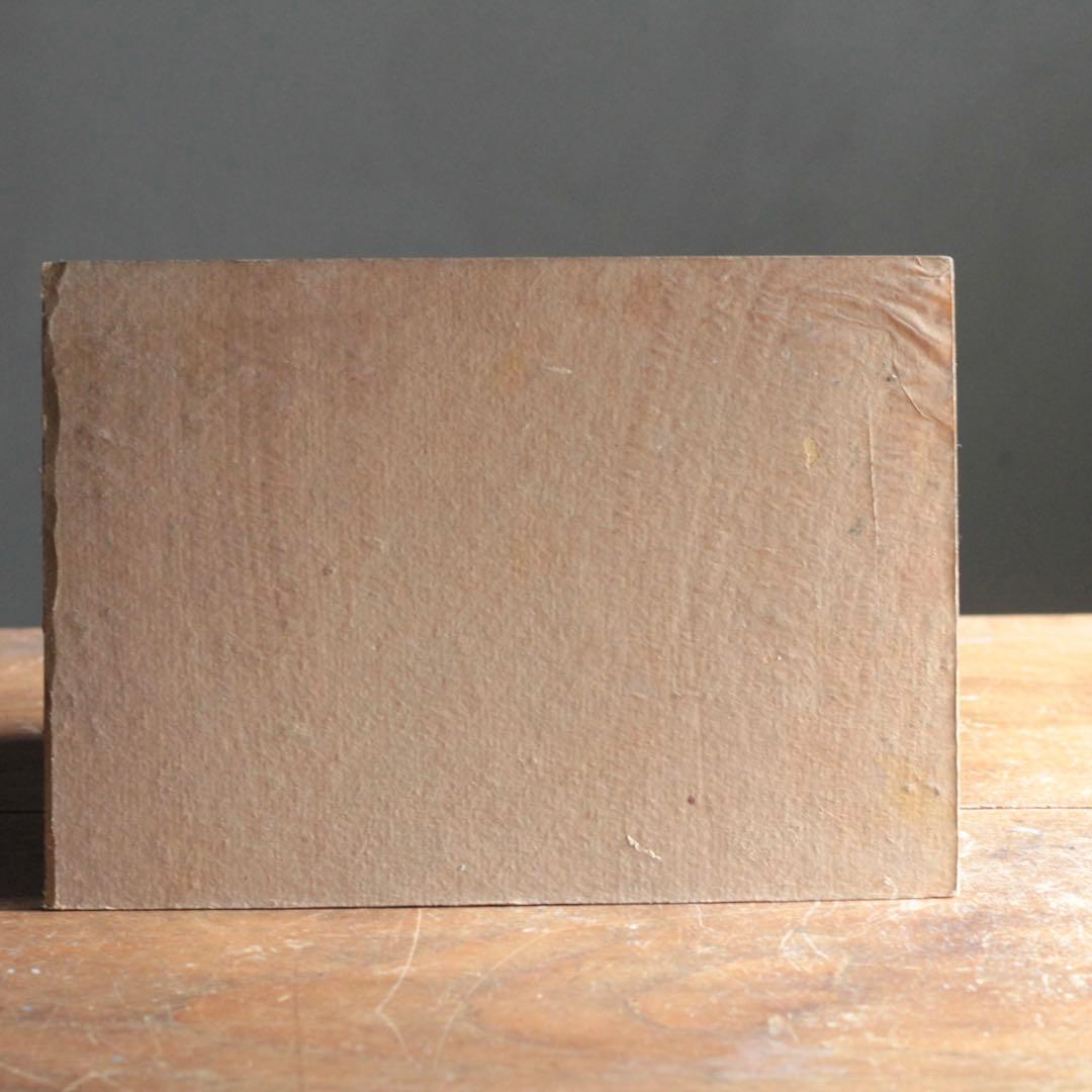 戦前？ 古い 板絵 油彩 油絵 古道具 アンティーク No.2