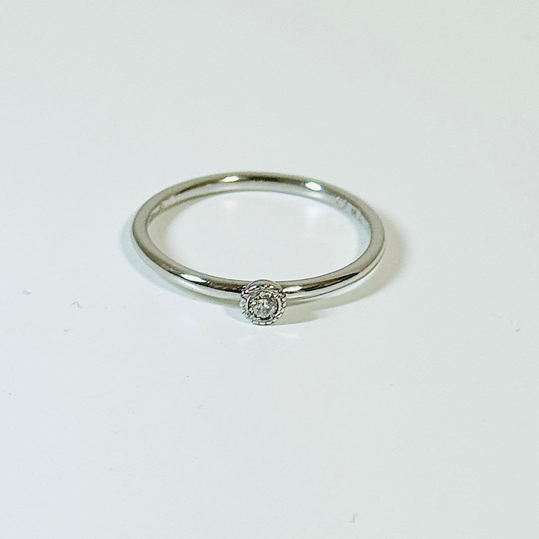 【最終値下げ】ケイウノ K18WG ダイヤモンドリング Antique 10号