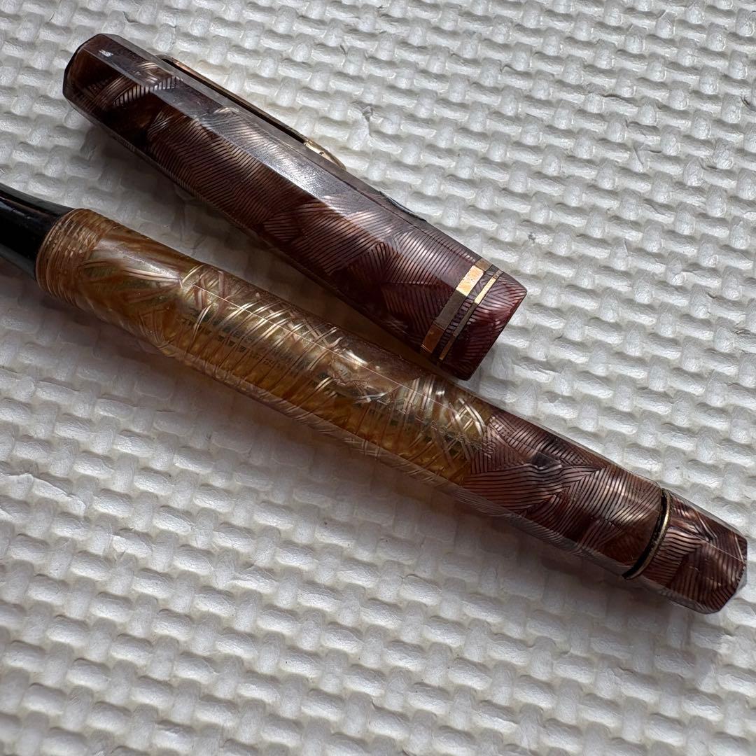 sailor セーラー 万年筆 箱あり　セルロイド　べっ甲