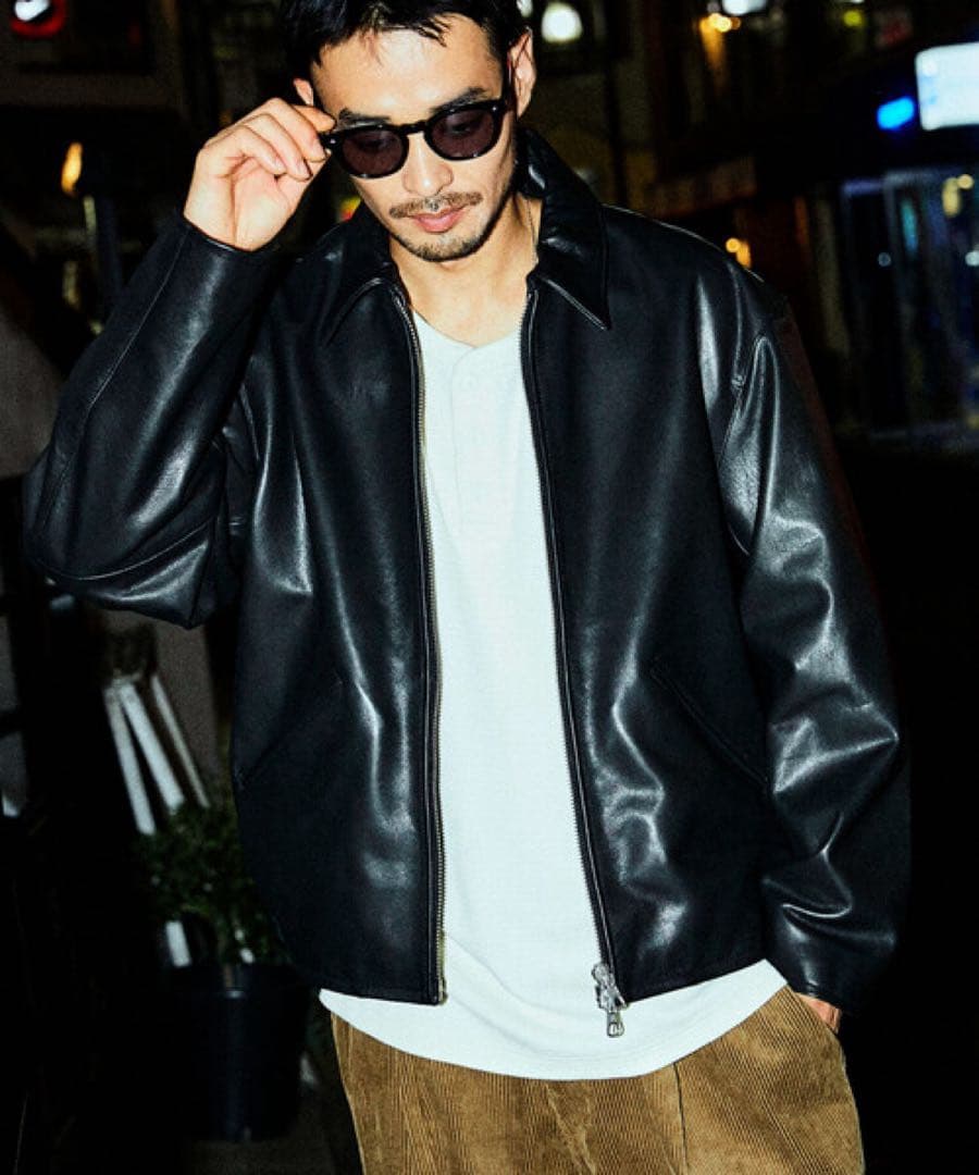 FREAK’S STORE Calf Leatherシングルライダースジャケット