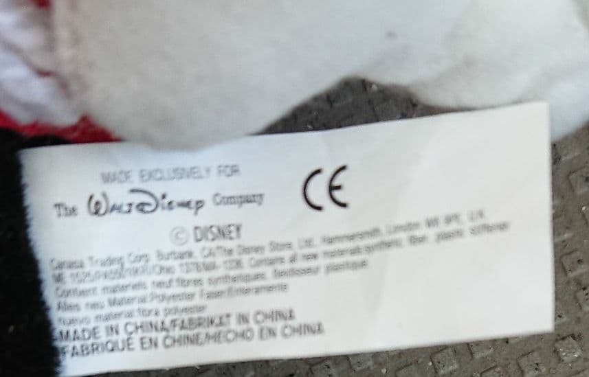 アメリカンヴィンテージディズニー箱入りミッキーマウスぬいぐるみ、クリスマス