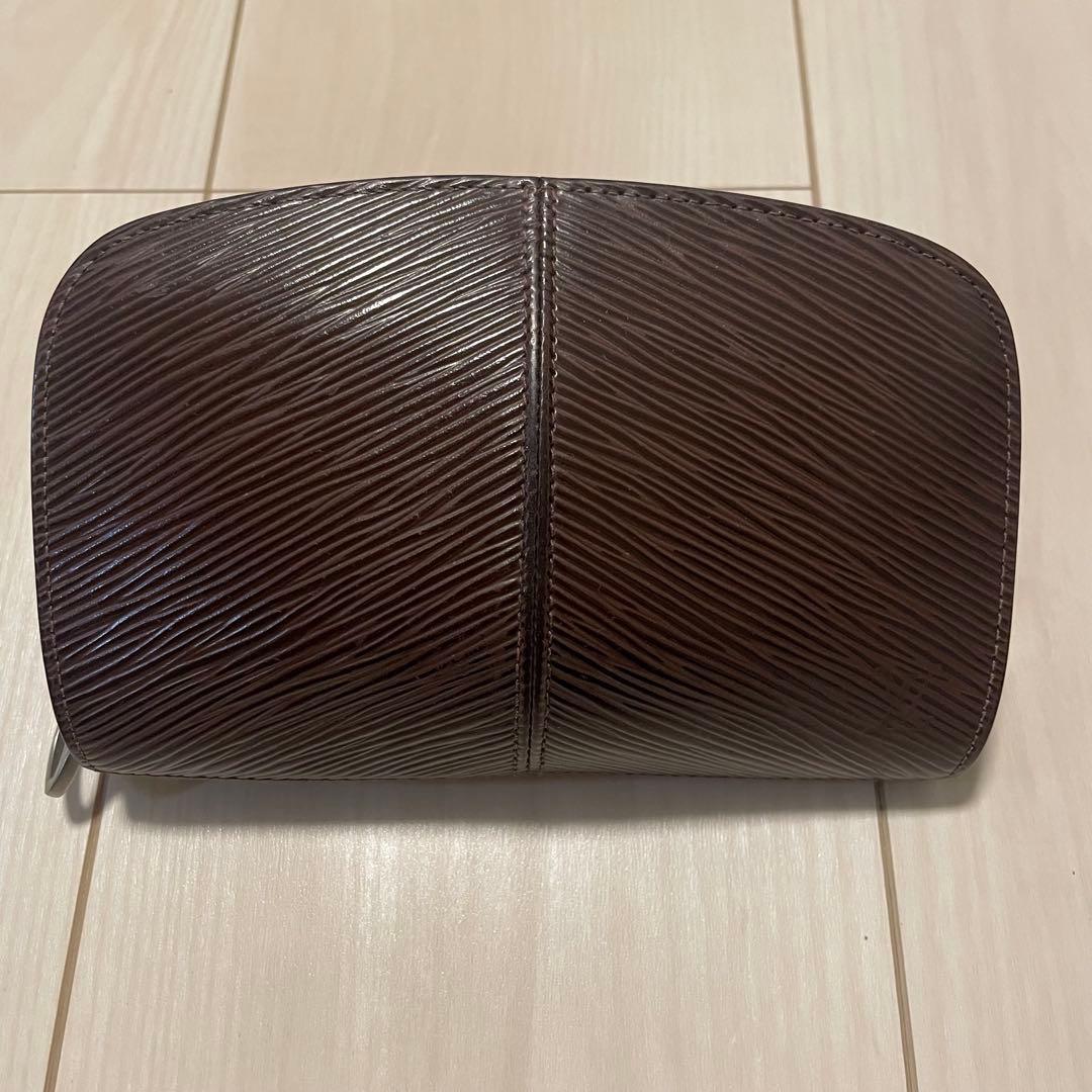 ルイヴィトン エピ ジッピー ポーチ ケース 茶色 ラウンドジップ 財布