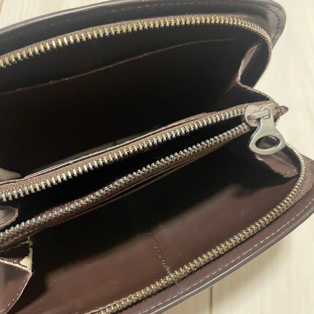 ルイヴィトン エピ ジッピー ポーチ ケース 茶色 ラウンドジップ 財布