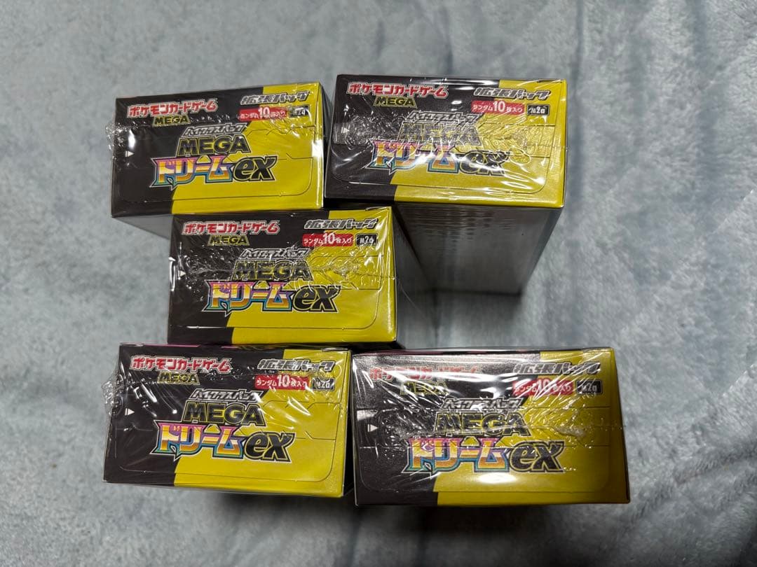 【新品未使用品】シュリンク付き ポケカ MEGAドリームex 5BOX