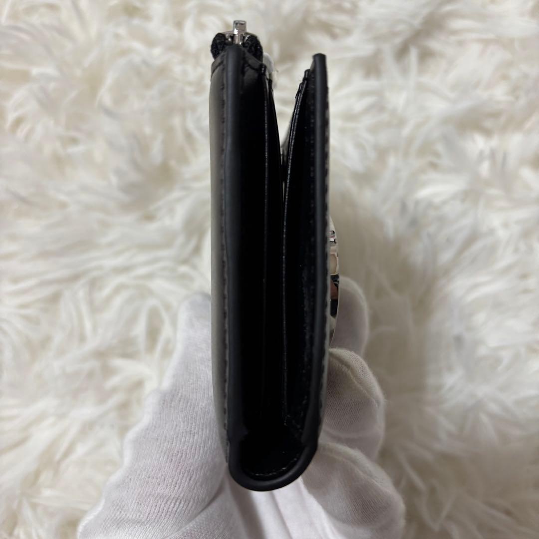 【新品】DIESEL 1DR コンパクト財布 ケース 箱付き　25SS 黒