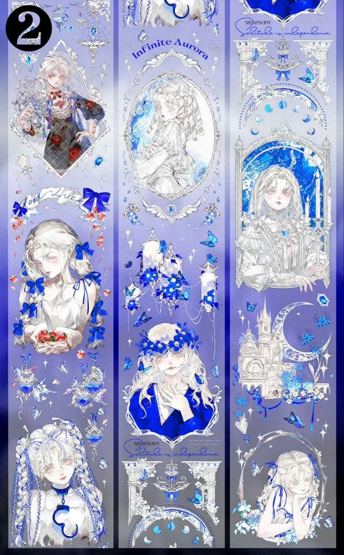 【X】海外　10m巻　貝殻光マスキングテープ　人物系/女の子/男の子