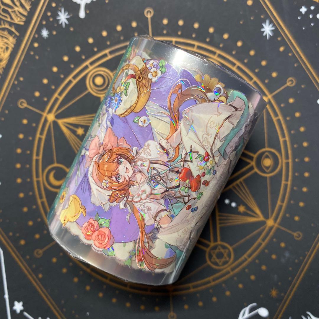 【X】海外　10m巻　貝殻光マスキングテープ　人物系/女の子/男の子