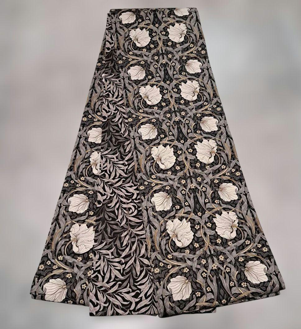 半幅帯　長尺　ウィリアムモリス　ピンパーネル×ウィローボゥ　リバーシブル