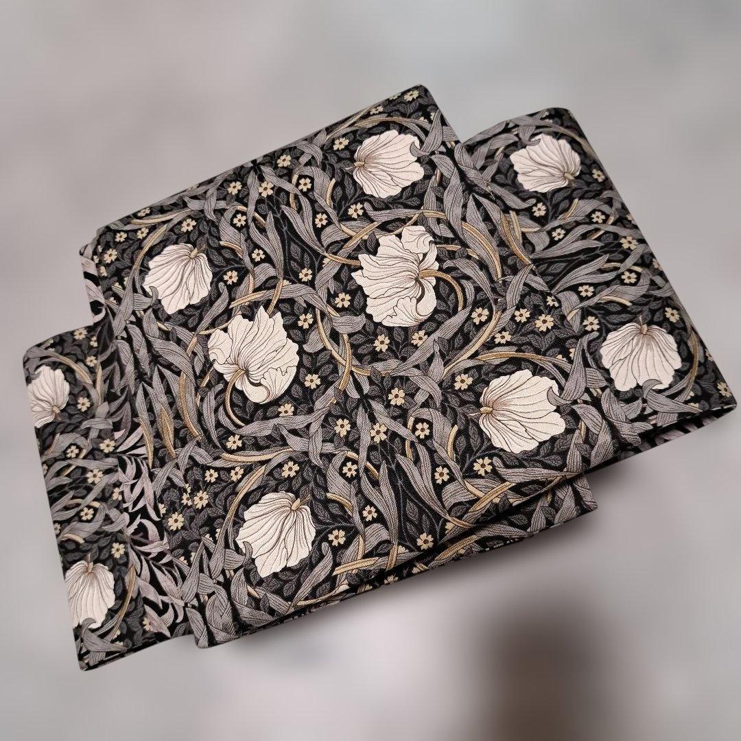 半幅帯　長尺　ウィリアムモリス　ピンパーネル×ウィローボゥ　リバーシブル