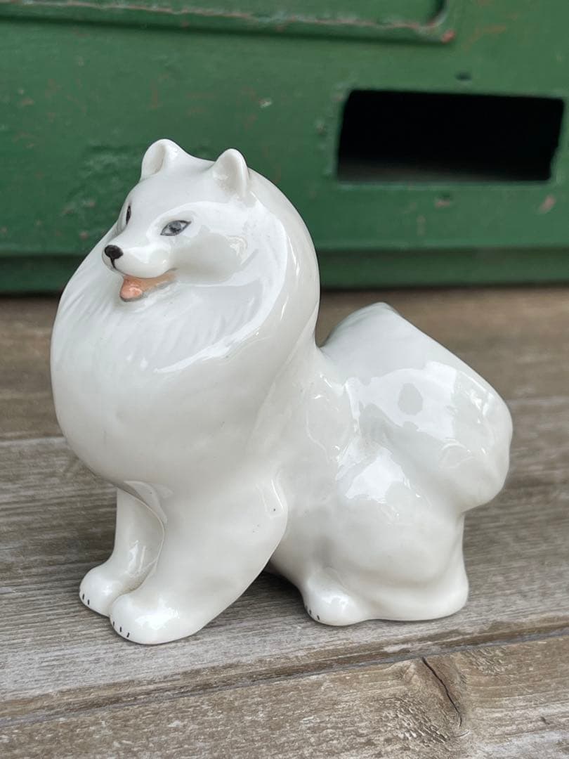 ロモノーソフ製　サモエド　EXPO70 磁器製　フィギュリン　ソビエト館　ソ連