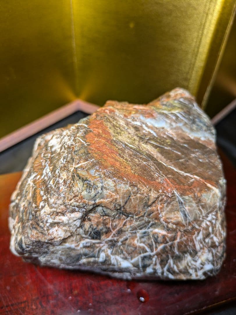 赤石 原石 5色混在 約2,4kg 天然石 未加工 鑑賞用 水石 希少 レア