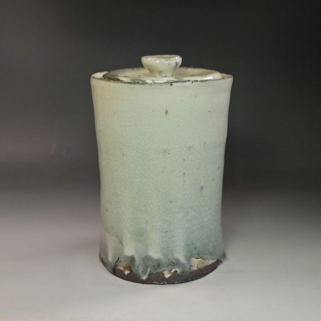 イ775 水指『近藤精宏』『榛沢窯　粉引　水指　共箱』茶道具