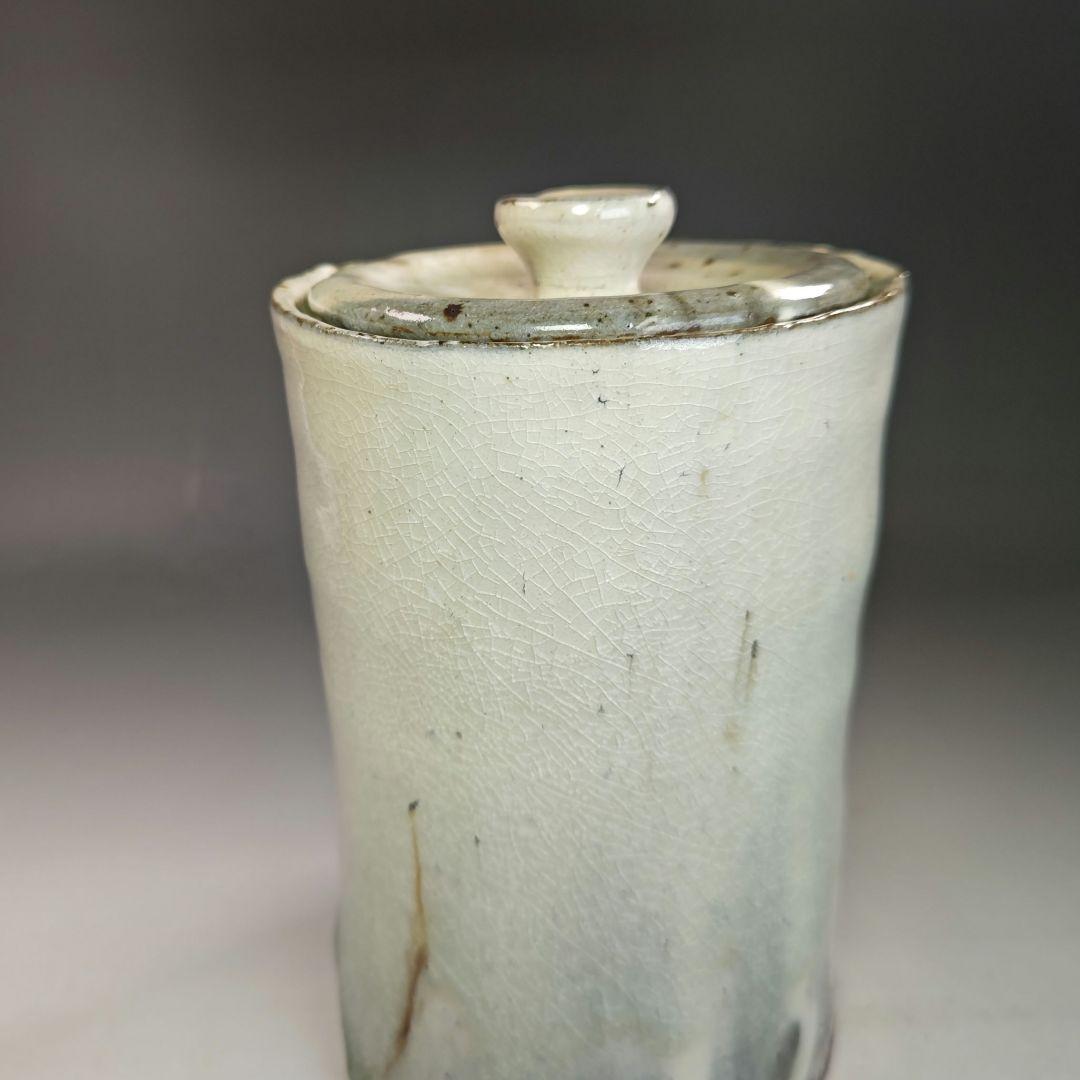 イ775 水指『近藤精宏』『榛沢窯　粉引　水指　共箱』茶道具