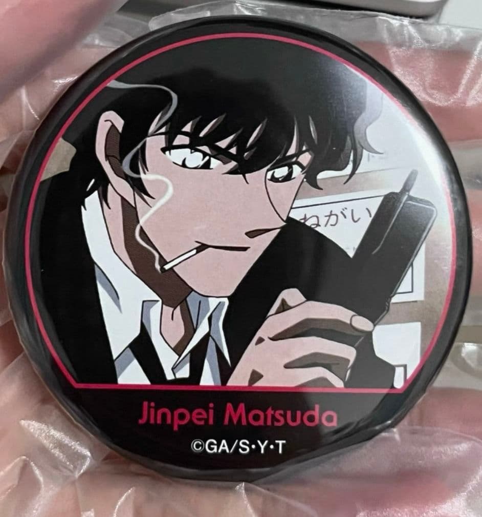 希少　名探偵コナン　fan's selection　缶バッジ　松田陣平