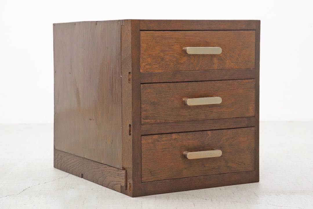 レトロ 3杯 小引き出し A4 収納 抽斗 書類 小物入れ ヴィンテージ