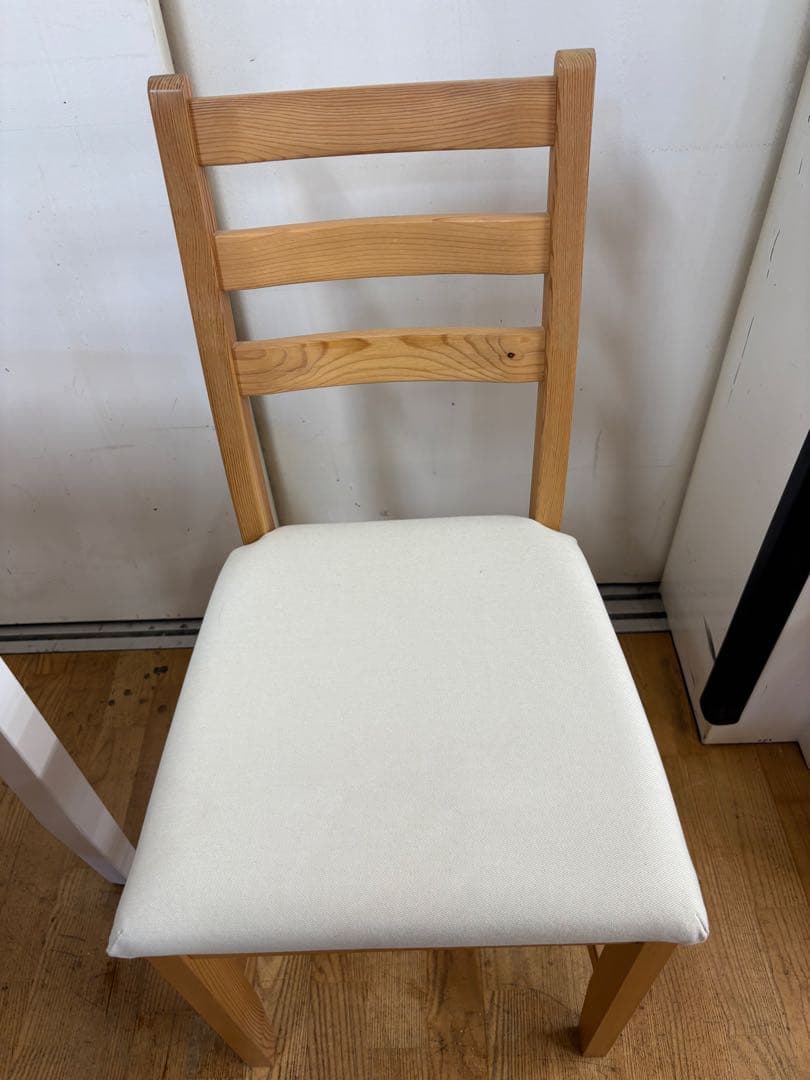 M032　イケア　ダイニング3点セット　ダイニングテーブル　幅740ｍｍ（