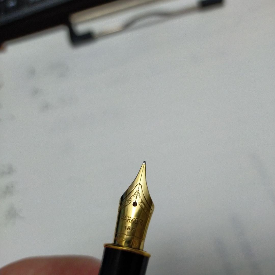 パーカー ソネット 金ペン 万年筆 マーブル柄