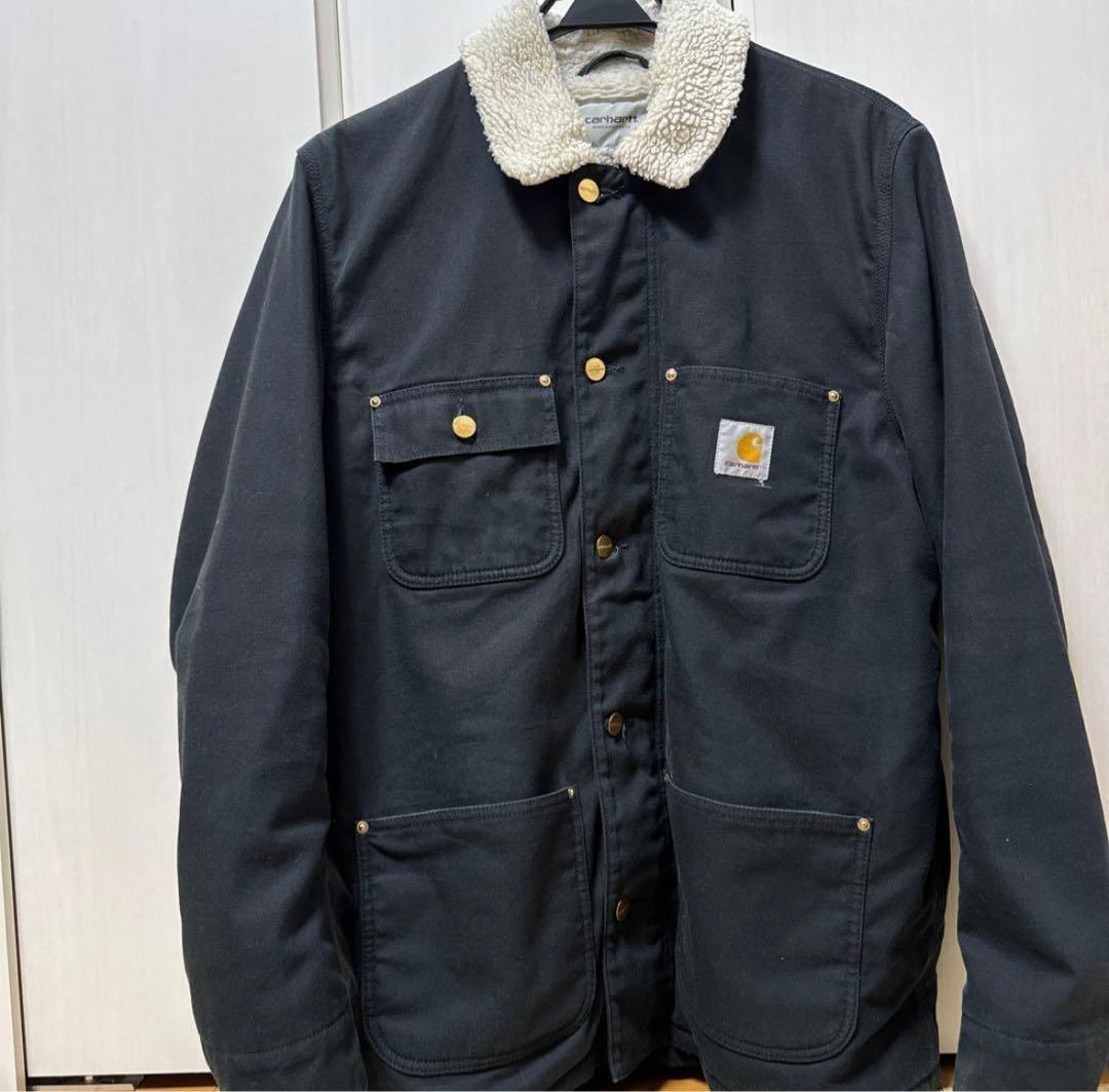 Carhartt ボア襟付きジャケット Lサイズ ブラック