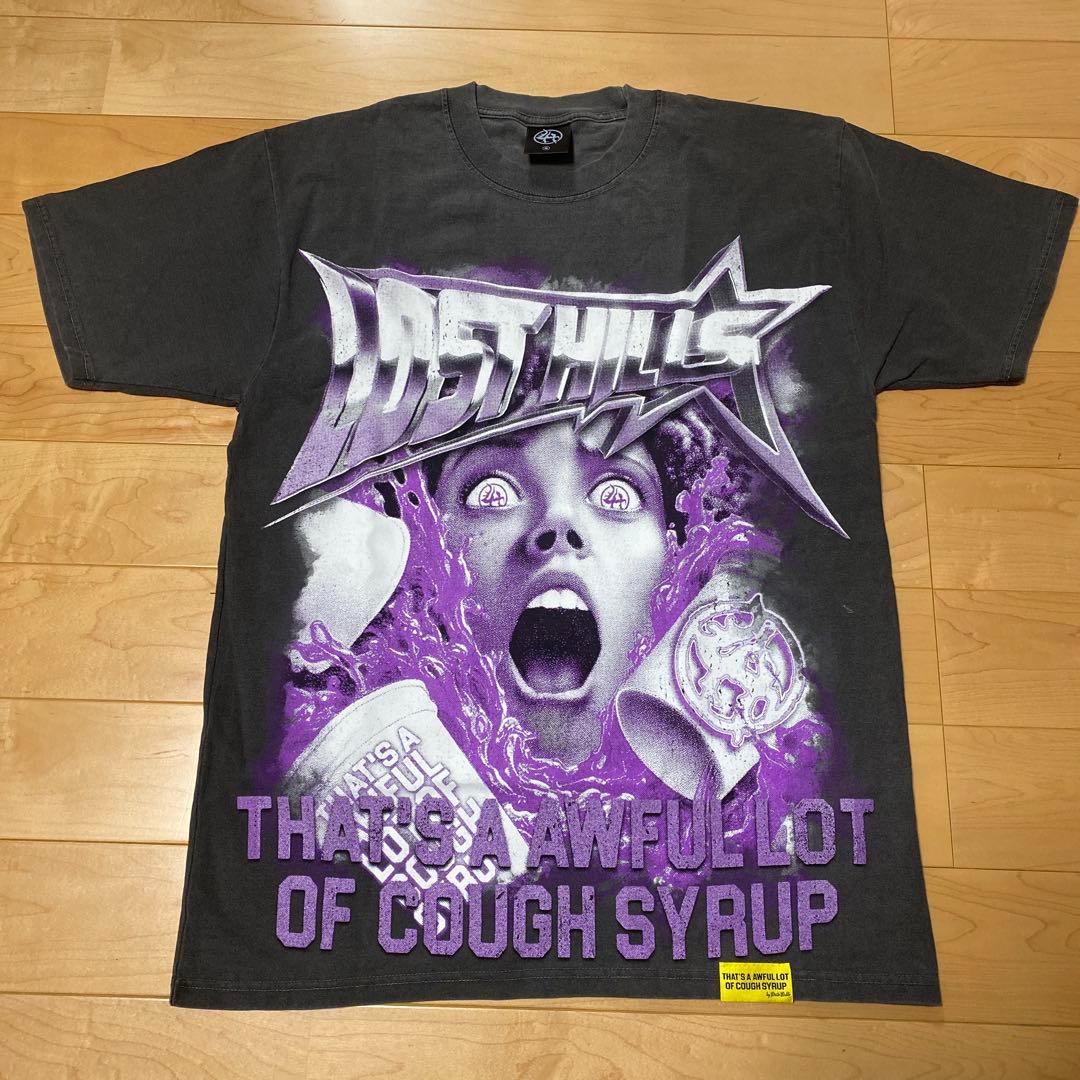 新品S LOST HILLS×cough syrup Triple cup T