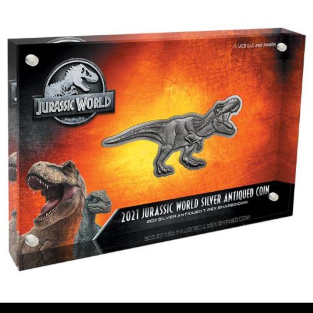 sale 純銀 ２オンス  ジュラックワールド　T-REX型　