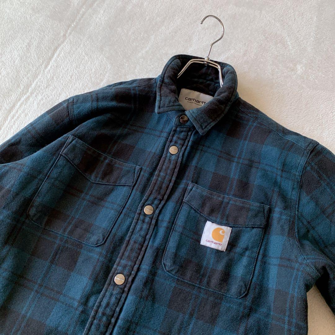 人気 CARHARTT WIP チェック シャツ ジャケット 裏地 フリース