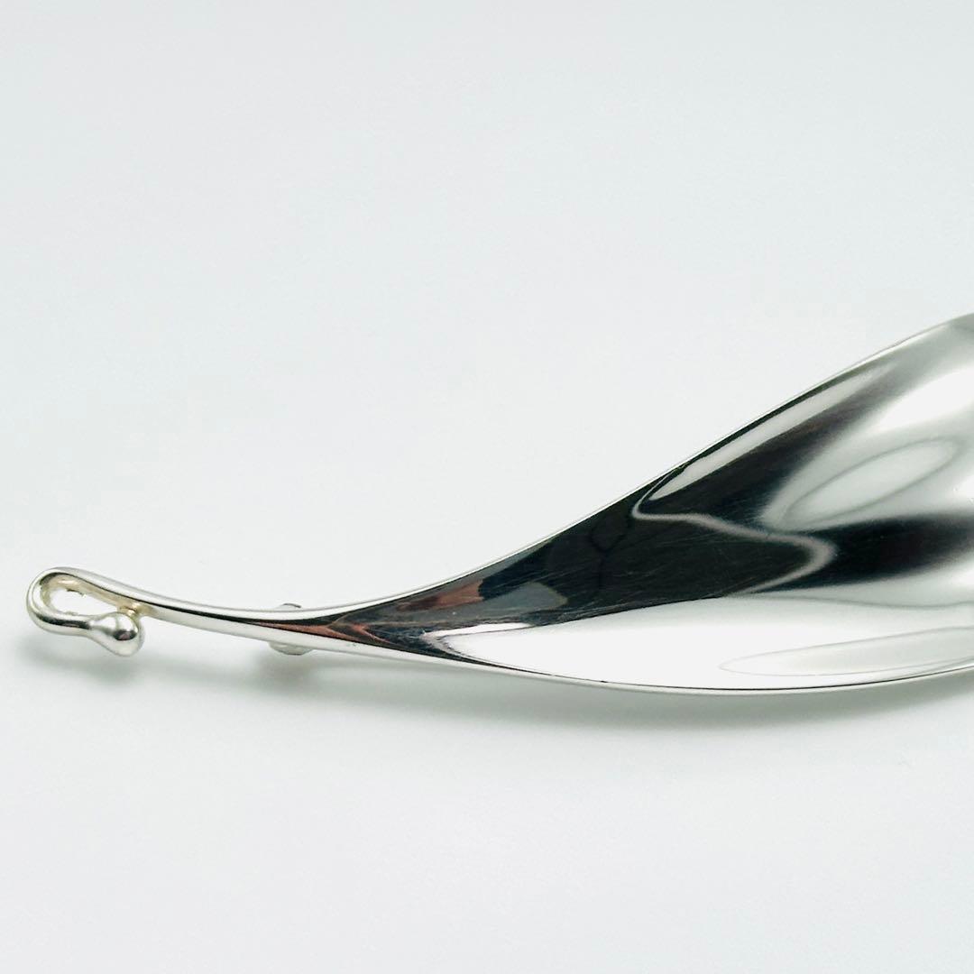   391 プリュム　リーフ　ブローチ　シルバー　925