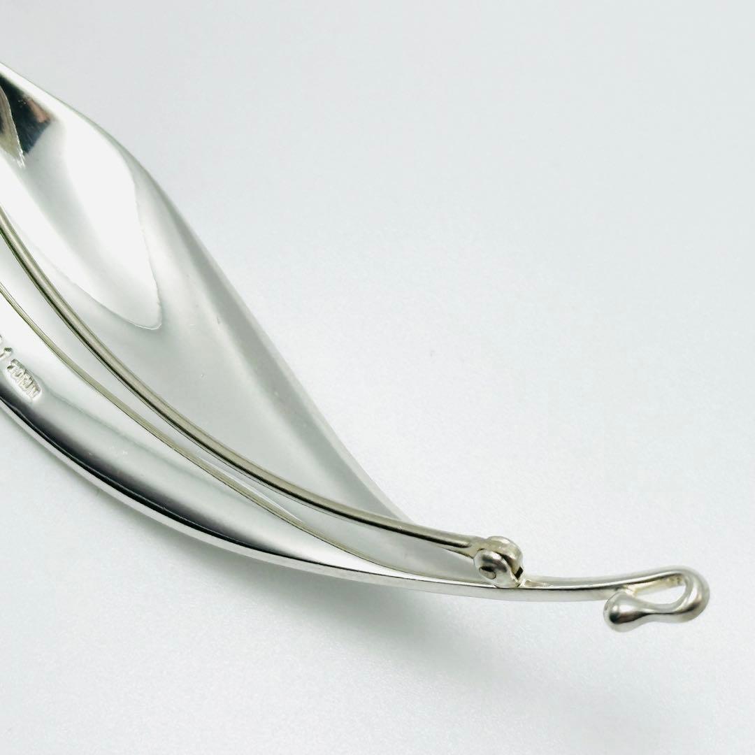   391 プリュム　リーフ　ブローチ　シルバー　925