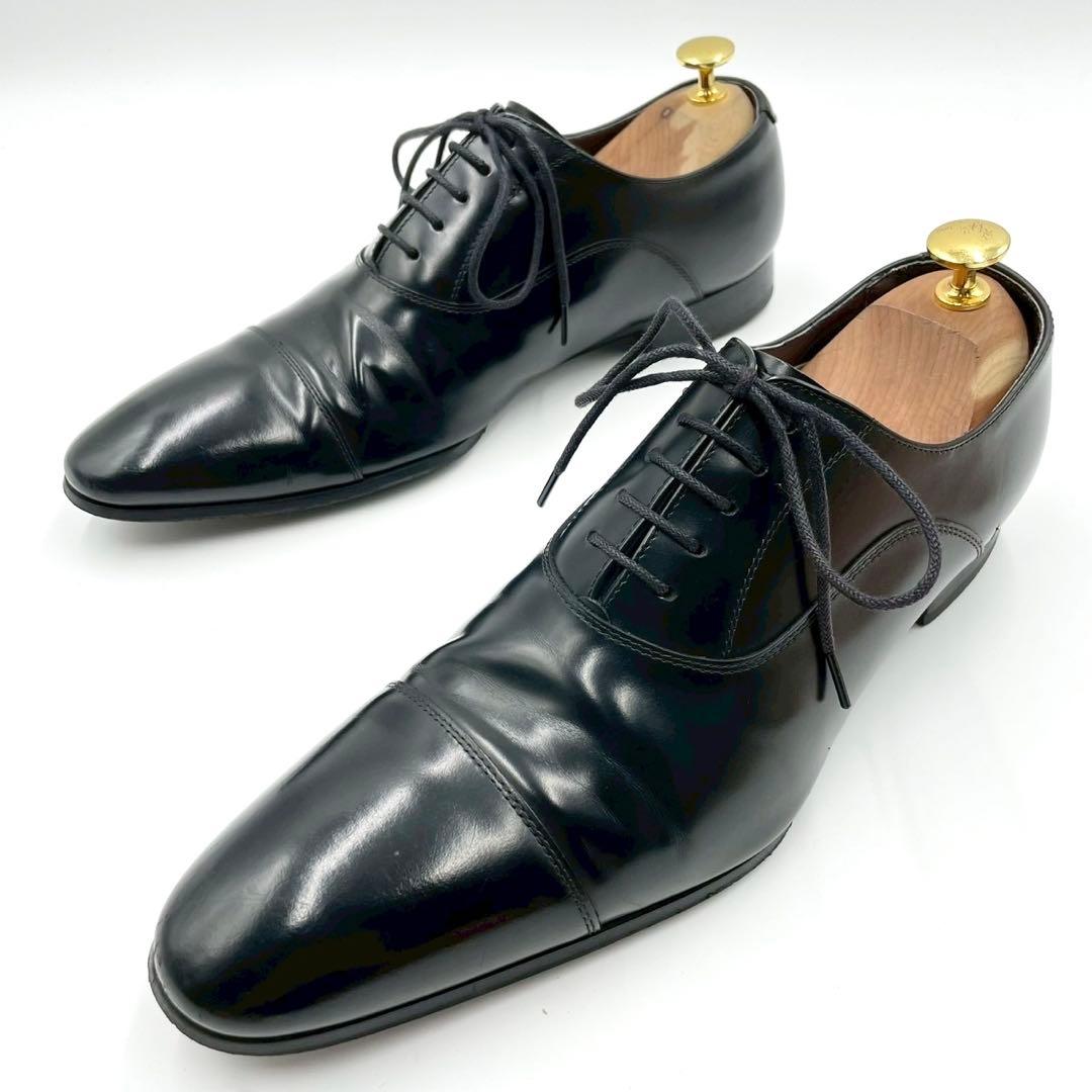 リーガル 革靴 011R ストレートチップ 内羽根 黒 本革 25 Y1122