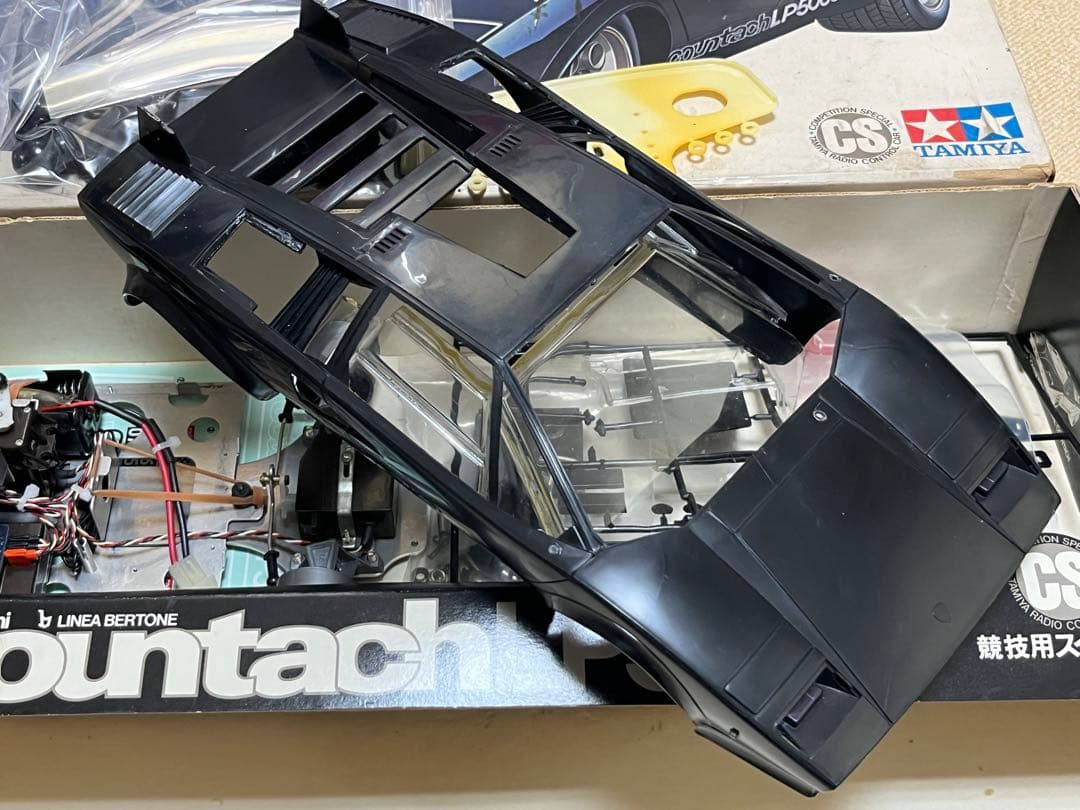 希少 タミヤ 1/12 ブラックカウンタックLP500S!部品取り ジャンク