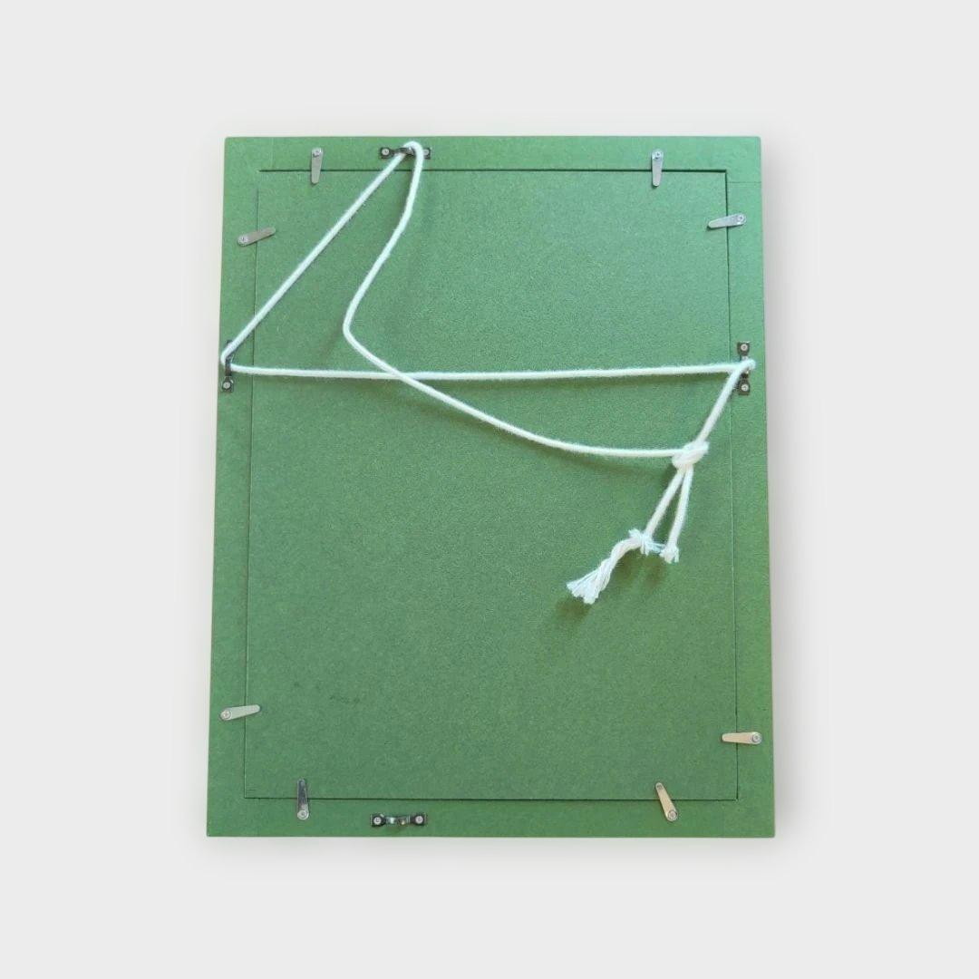 19世紀ファッション版画 トリコロールフレーム付き