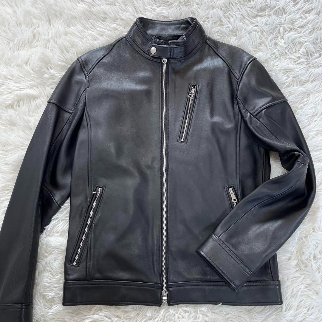 ラトルトラップ　シングルライダースジャケット　羊革　 ソフトレザー　Mサイズ