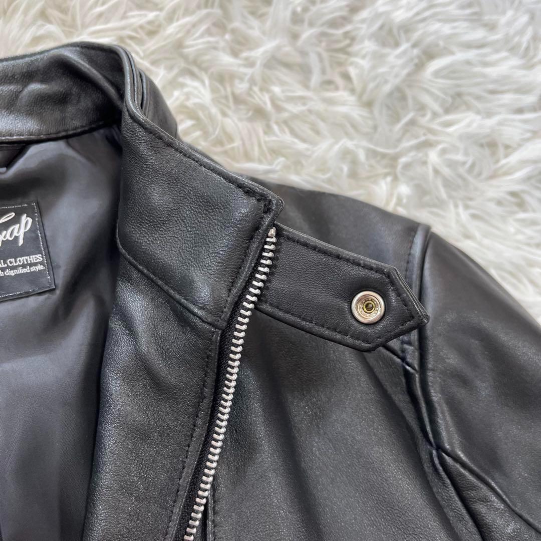 ラトルトラップ　シングルライダースジャケット　羊革　 ソフトレザー　Mサイズ