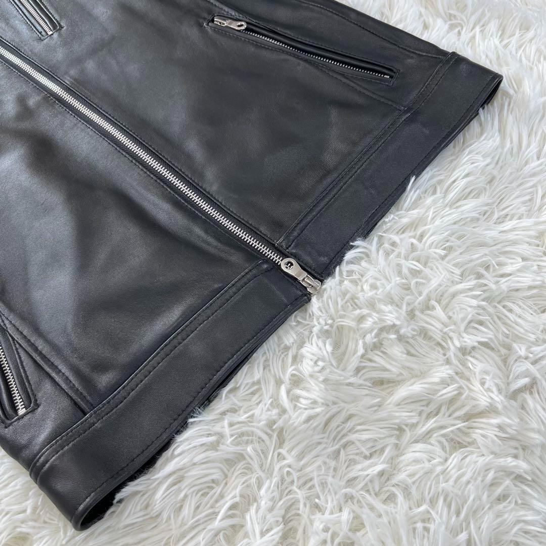 ラトルトラップ　シングルライダースジャケット　羊革　 ソフトレザー　Mサイズ