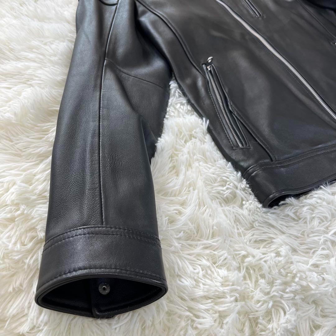 ラトルトラップ　シングルライダースジャケット　羊革　 ソフトレザー　Mサイズ