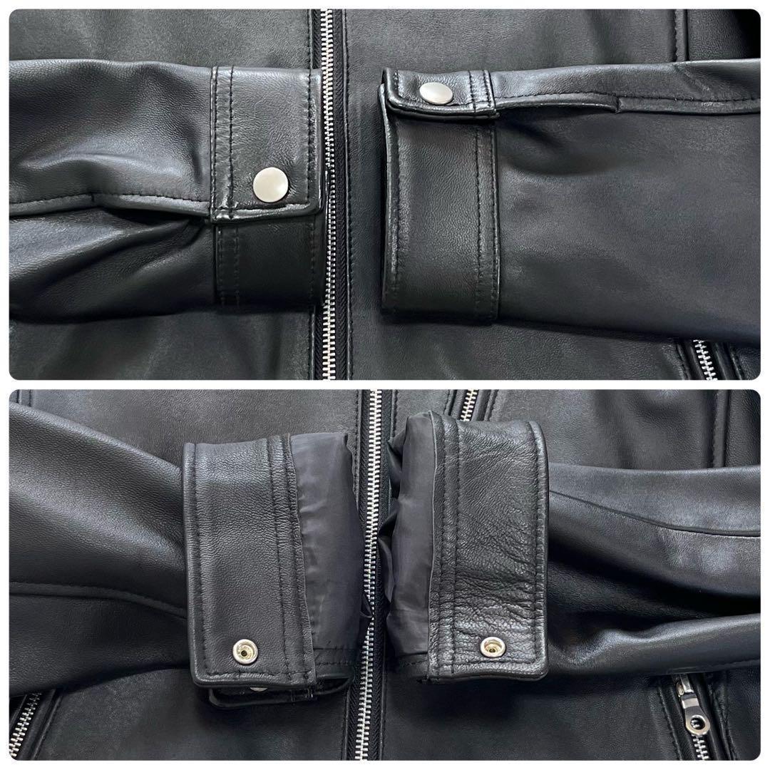 ラトルトラップ　シングルライダースジャケット　羊革　 ソフトレザー　Mサイズ