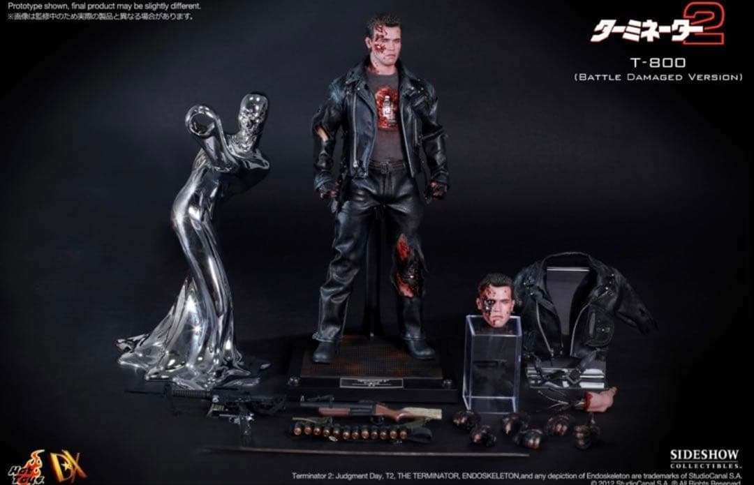 ホットトイズDX13　T-800 バトルダメージ版　1/6 開封未使用美品
