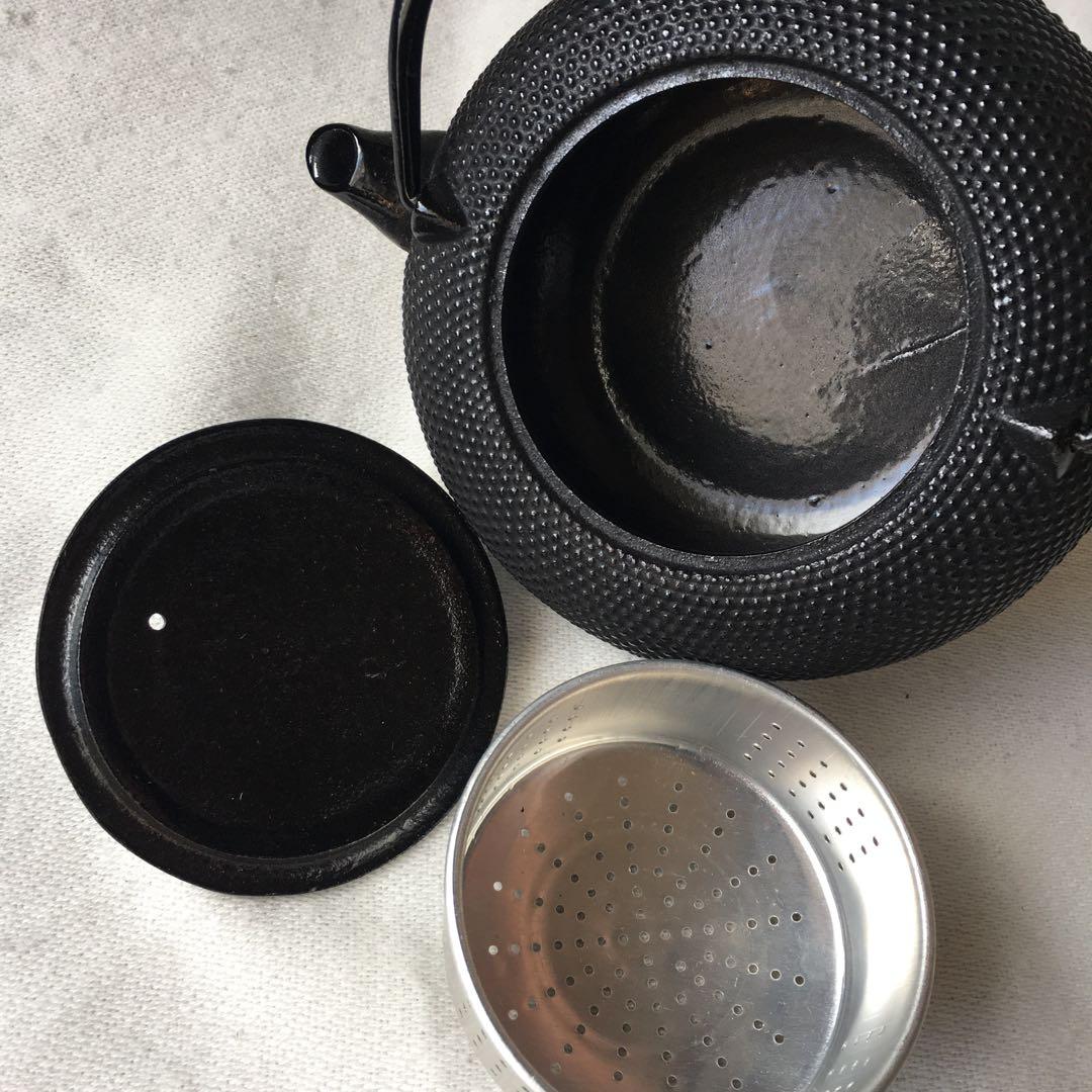 南部鉄器　急須　アラレ　ホーロー加工　鉄　鉄急須　未使用　岩手県水沢（奥州）市