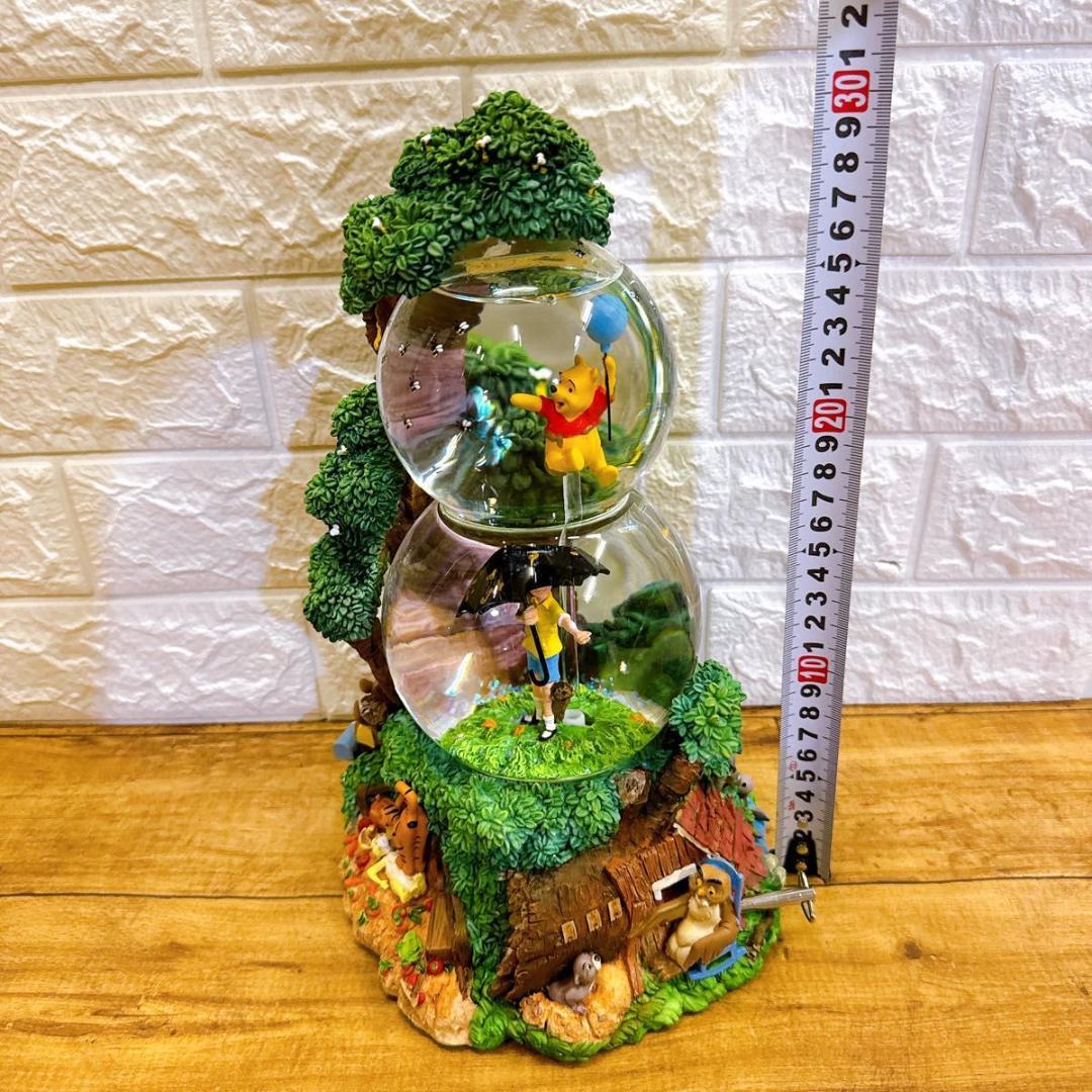 【廃盤品】くまのプーさん　ディズニー スノードーム オルゴール　ヴィンテージ