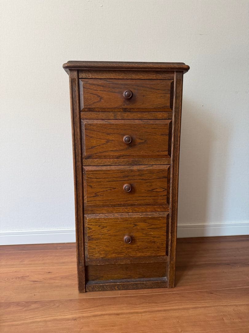 【中古】 秋山木工 職人堅木 ブラウン 引き出し