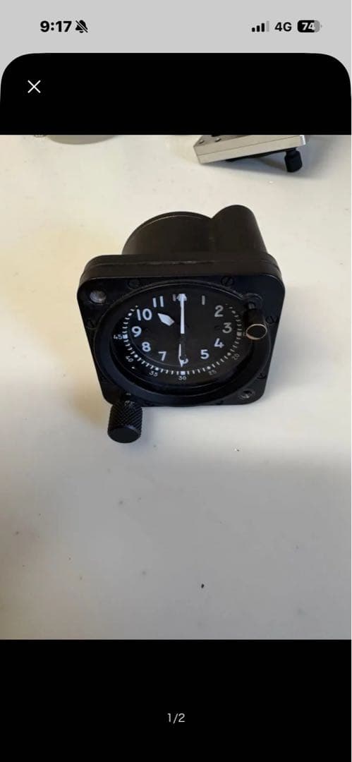 最終値下げ東京航空計器製 ？コックピットクロック 航空自衛隊